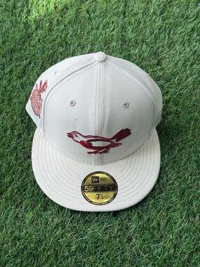 New Era 59FIFTY Baltimore Orioles 1958 All-Star Game Patch Fitted Hat Size 7 1/4
